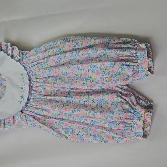 Petit Ami floral print embroidered bubble romper 24 month - Picture 3 of 7